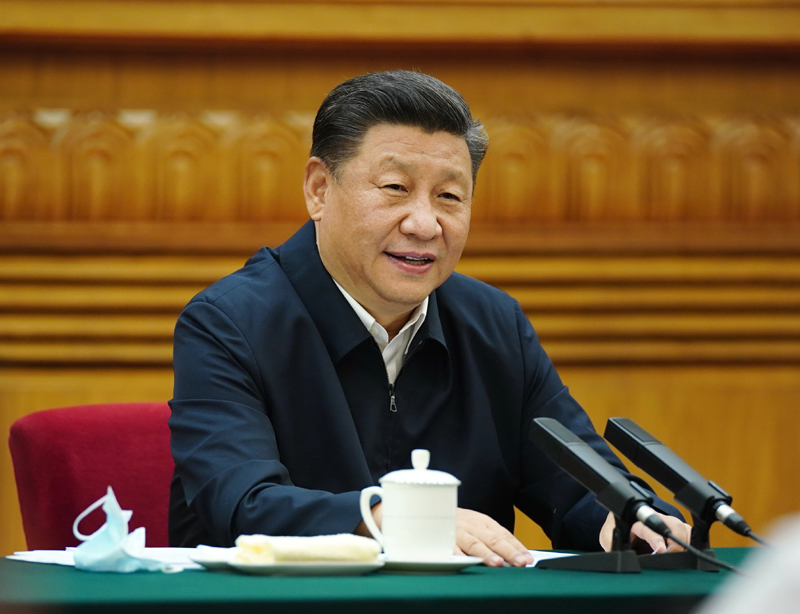 7月21日，中共中央總書記、國家主席、中央軍委主席習(xí)近平在京主持召開企業(yè)家座談會并發(fā)表重要講話。新華社記者 鞠鵬 攝